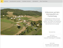 Tablet Screenshot of frankenhaag.de